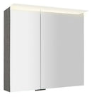 Linex Spiegelkast Met LED-Verlichting 80x70x15 Cm Zilver Eik
