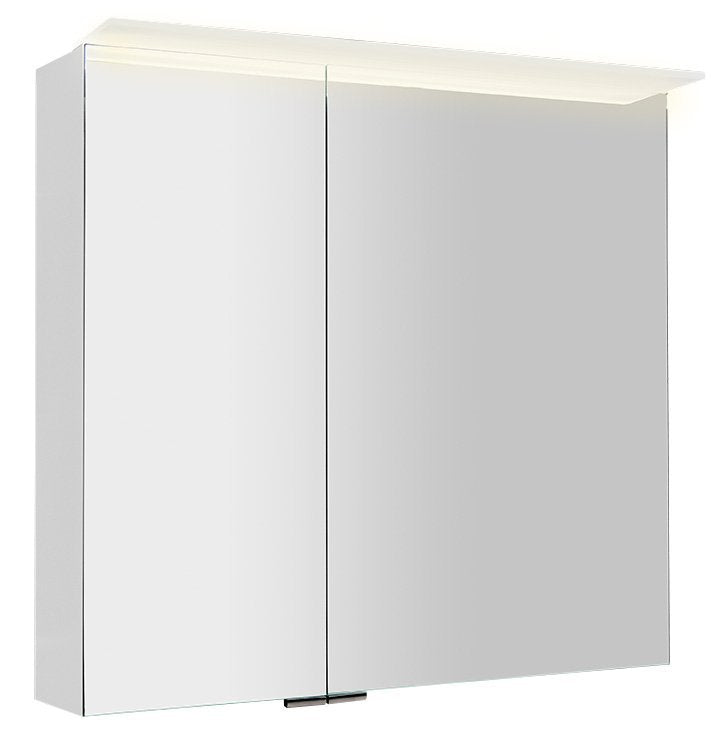 Spiegelkast Sapho Linex 80×70 cm Wit — met LED-verlichting