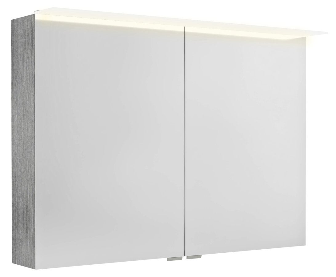 Spiegelkast Sapho Linex Eik 100×70 cm Neutraal — met LED-verlichting