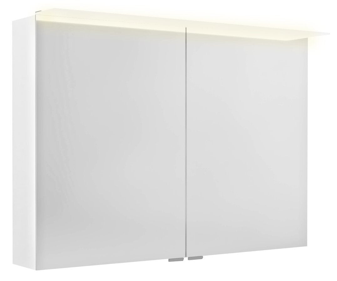 Spiegelkast Sapho Linex 100×70 cm Wit — met LED-verlichting