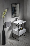 Maria meubelwastafel 60x46cm wit Met Kraangat