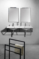 Maria meubelwastafel 120x46cm wit met twee kraangaten