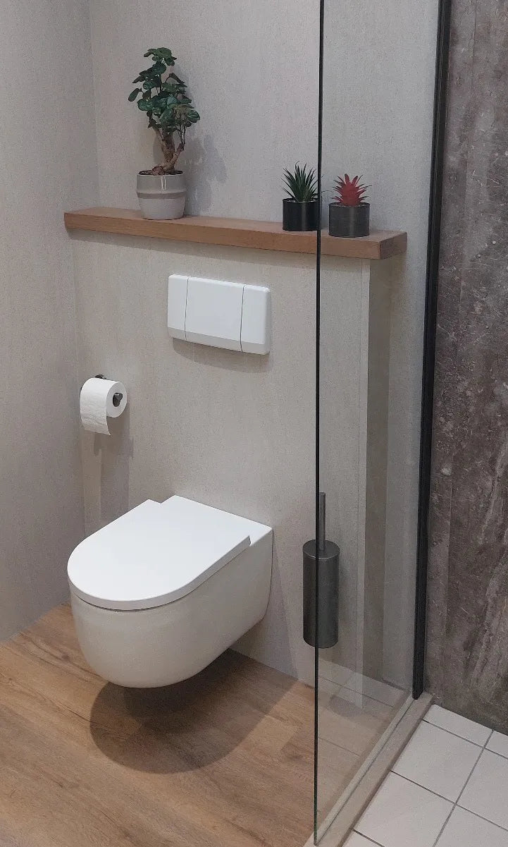 SPC Wandpaneel Marmer Look – Japandi 'Aquiles Stone' Zand Beige (260x120 cm)