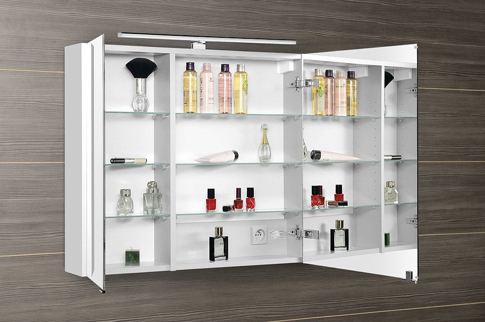 Sapho Mirró Led Spiegelkast 80 X 16 X 70 Cm Wit - afbeelding 4