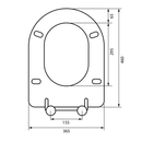 Medicche Toiletzitting Softclose, Quick Release Grijs