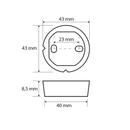 Lijm bevestigingsset 2 stuks