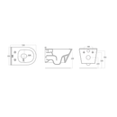 Wandcloset Brilla met Elektronisch Bidet Douche WC