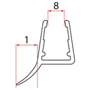 ROLLS LINE bottom seal under solid glass