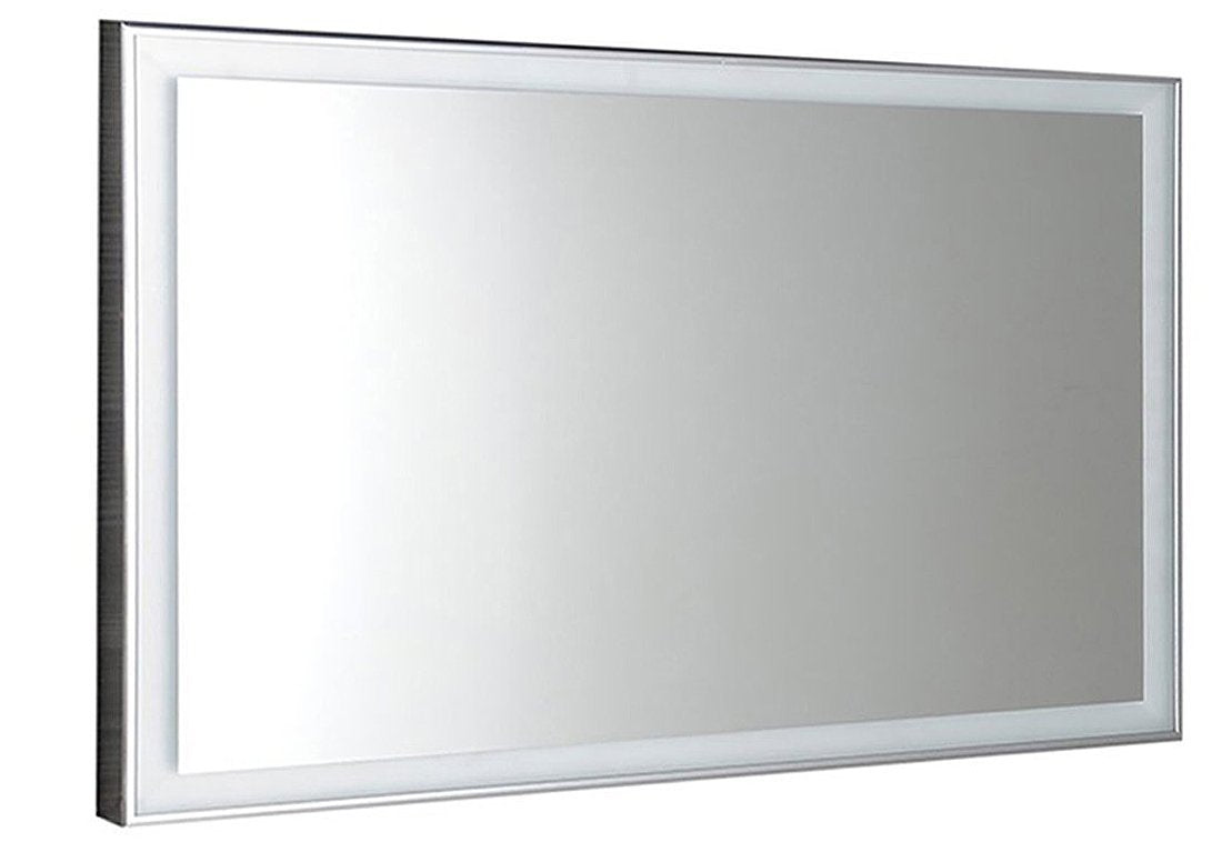 Badkamerspiegel Sapho Luminar 120×55 cm Chroom — met LED-verlichting