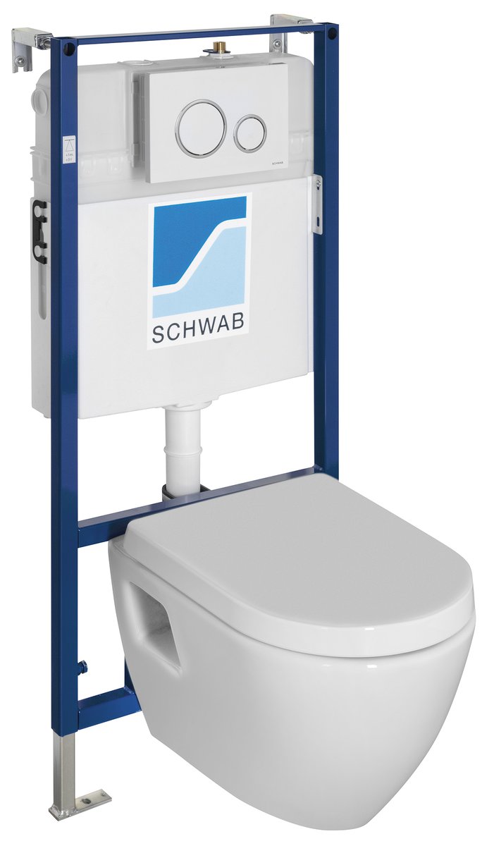 NERA Wandtoilet Complete WC inbouwset Schwab