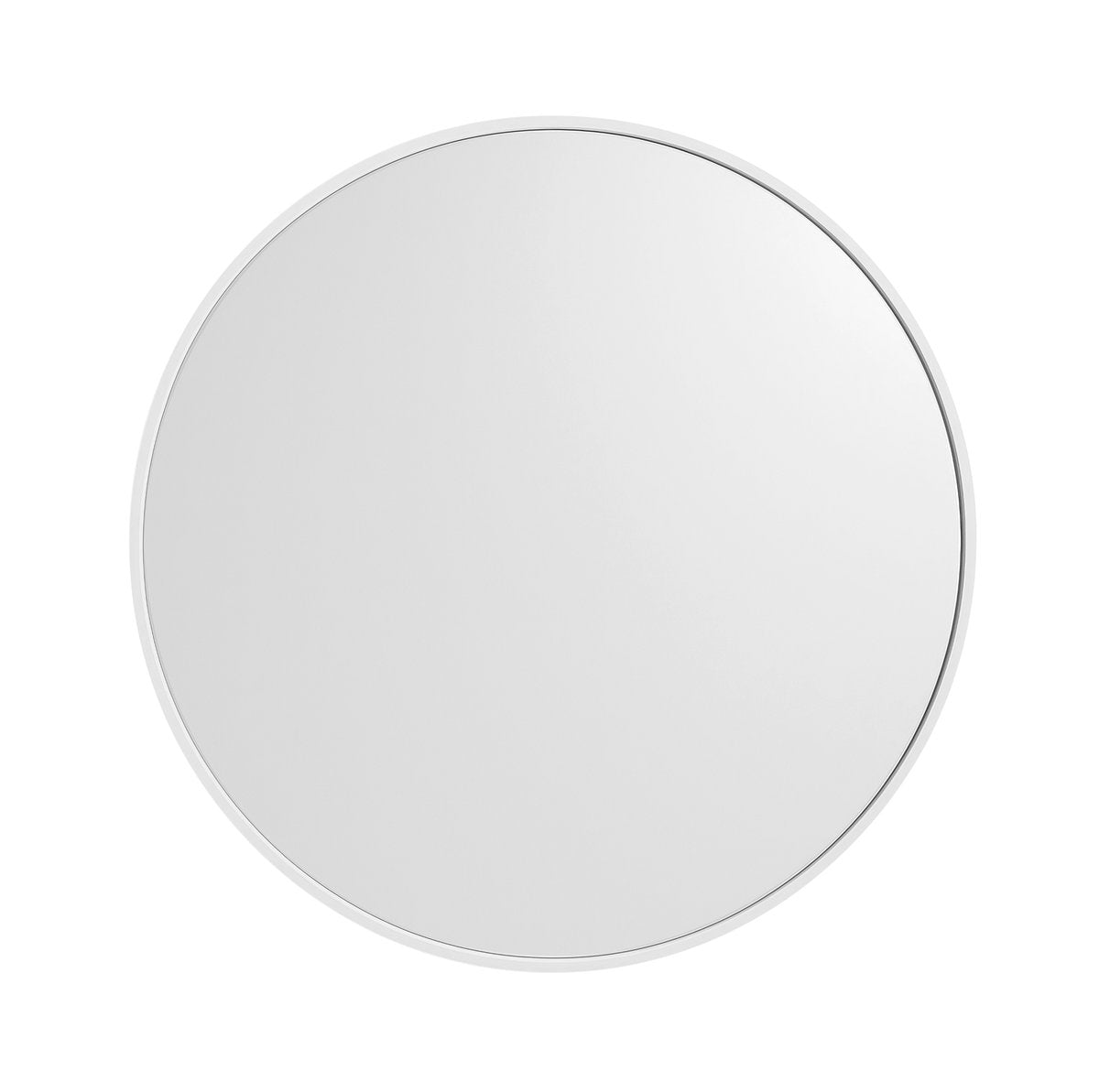 Badkamerspiegel Sapho Notion In Frame Ø 50 cm Mat Wit — wandmontage