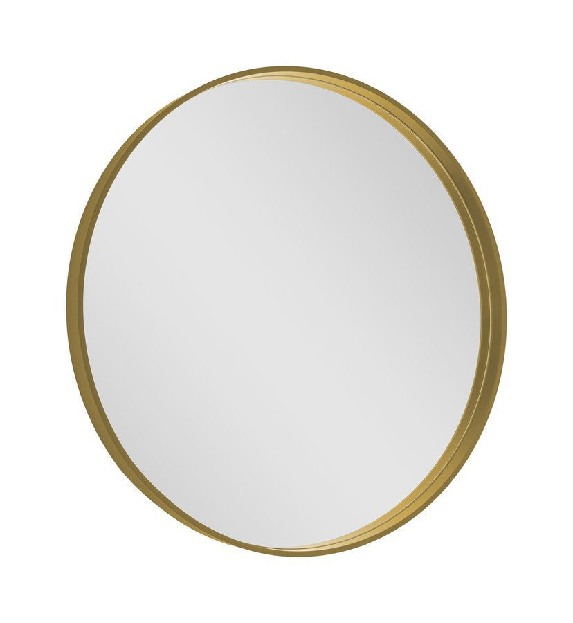 Badkamerspiegel Sapho Notion In Frame Ø 60 cm Mat Goud — wandmontage