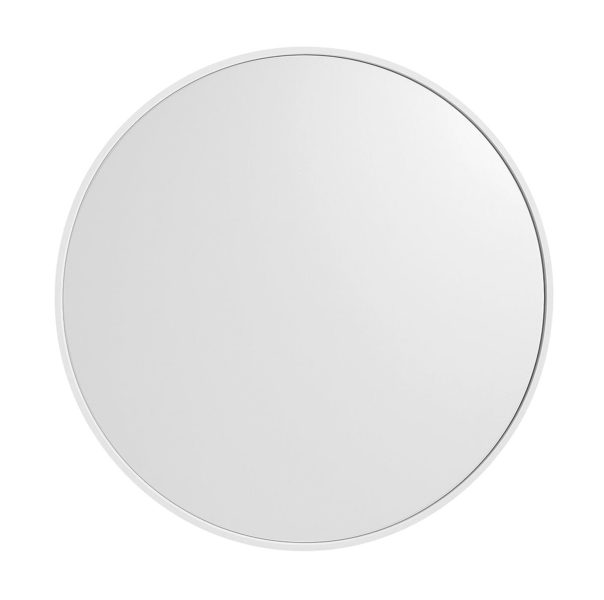 Badkamerspiegel Sapho Notion In Frame Ø 60 cm Mat Wit — wandmontage