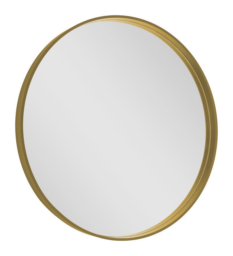 Badkamerspiegel Sapho Notion In Frame Ø 70 cm Mat Goud — wandmontage