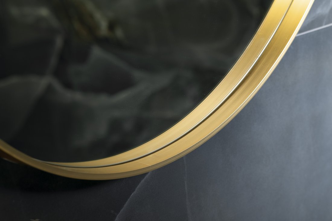 Detailweergave Sapho Notion In Frame badkamerspiegel Mat Goud