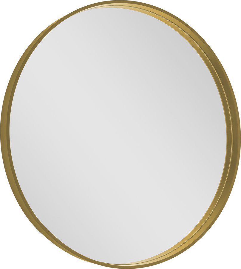 Badkamerspiegel Sapho Notion In Frame Ø 80 cm Mat Goud — wandmontage