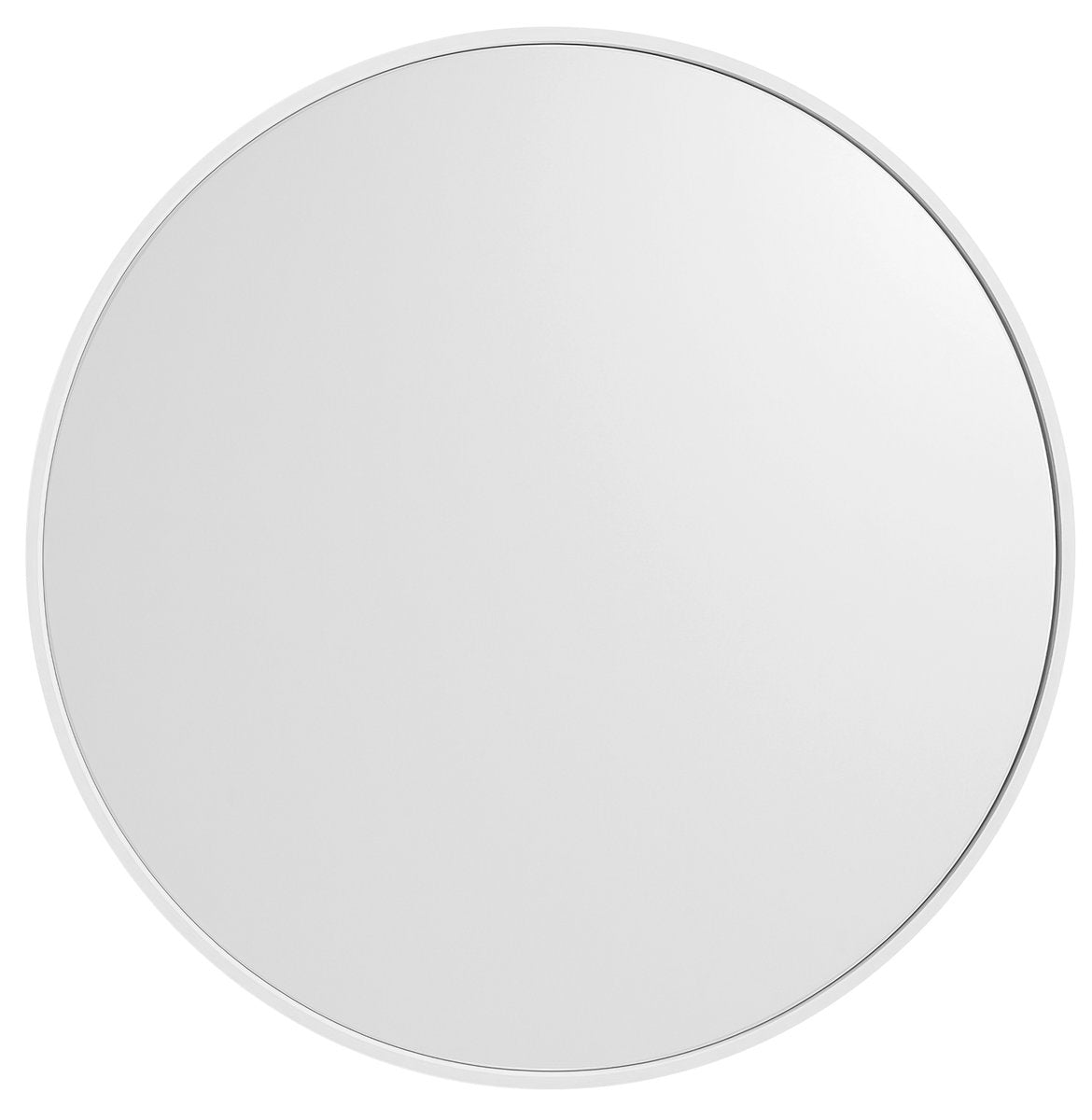 Badkamerspiegel Sapho Notion In Frame Ø 80 cm Mat Wit — wandmontage