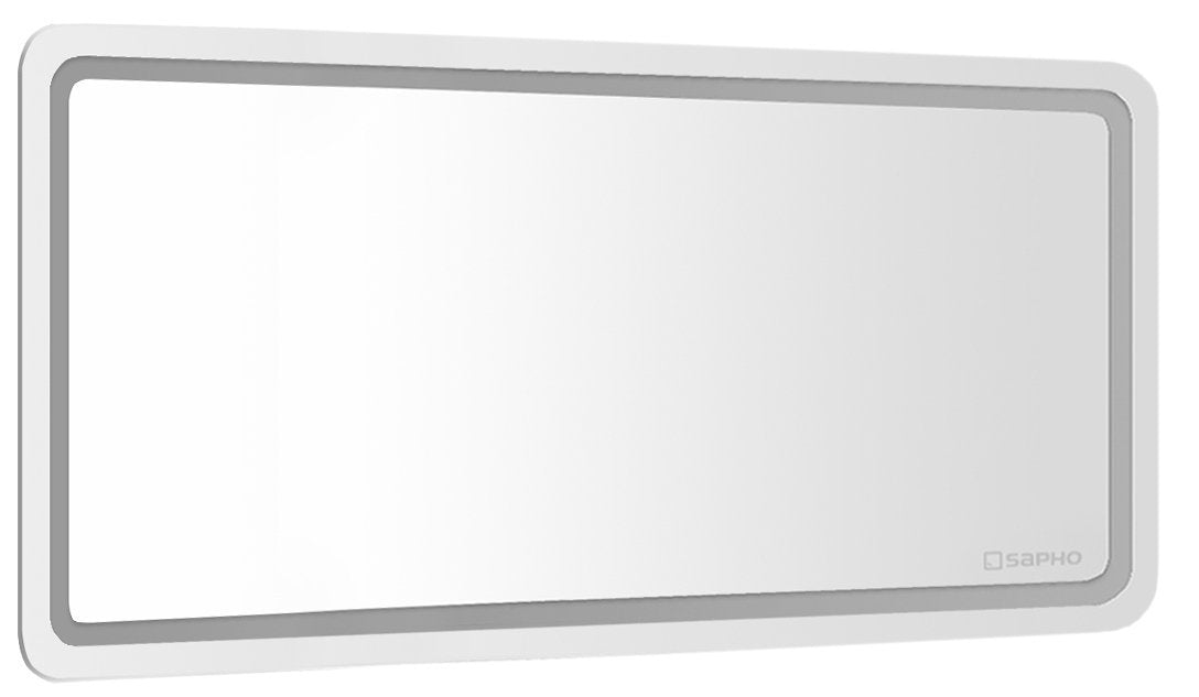 Badkamerspiegel Sapho Nyx 100×50 cm Neutraal — met LED-verlichting