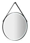 Orbiter Ronde Spiegel Met LED Verlichting 60 Cm mat zwart