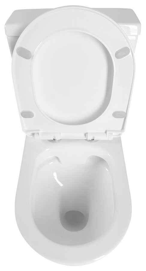 Rimless Duoblok Toilet Jalta Wit AO Uitgang / PK Uitgang