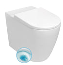 Sapho Turku WC Pot Voor Duoblok Toilet Vortex Rimless Verhoogde Zit 64x38 Cm Wit