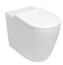 Sapho Turku WC Pot Voor Duoblok Toilet Vortex Rimless Verhoogde Zit 64x38 Cm Wit