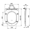 Toiletzitting Paco Softclose, Zwart