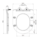 Paco Toiletzitting Slim Softclose Easy Take Duroplast Grijs