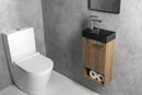 Piccolino Betonnen Toiletfontein 30,8 x 17 cm Kraan Links Antraciet Mat