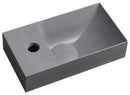 Piccolino Betonnen Toiletfontein 30,8 x 17 cm Kraan Links Grijs Mat