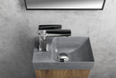Piccolino Betonnen Toiletfontein 30,8 x 17 cm Kraan Links Grijs Mat