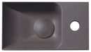 Piccolino Betonnen Toiletfontein 30,8 x 17 cm Kraan Rechts Donkerbruin Mat