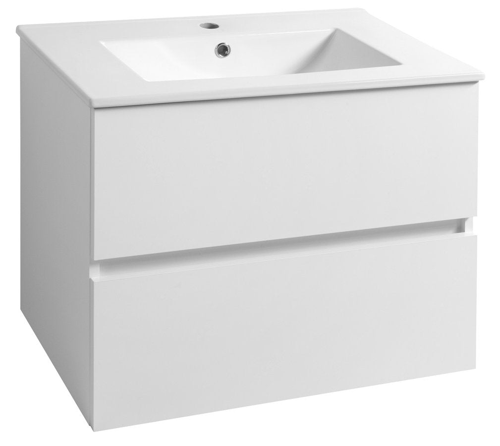 Badmeubel Aqualine Paneda 60 cm - Glans Wit