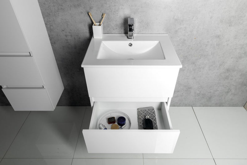 Badmeubel 70x46x55 Aqualine Paneda Wit