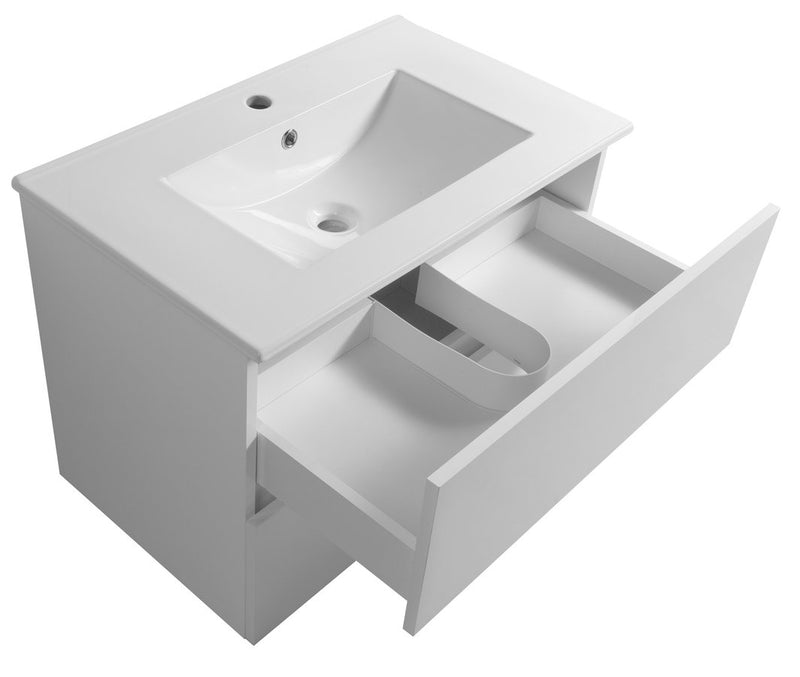 Badmeubel 80x46x55 Aqualine Paneda Wit