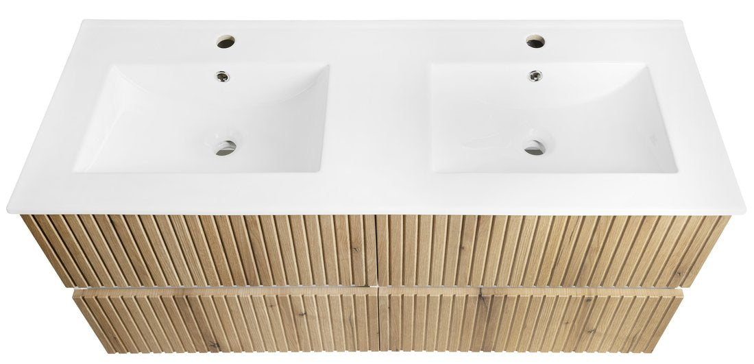 Hangend badmeubel Aqualine Paneda 120x46x55 Emperio Eiken