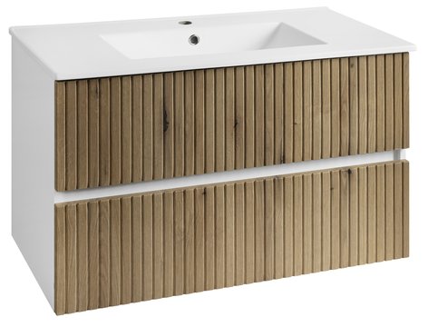 Badmeubel 90x46x55 Aqualine Paneda Emporio Eiken