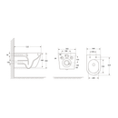 Wandcloset Denica 36x52cm Wit Randloos