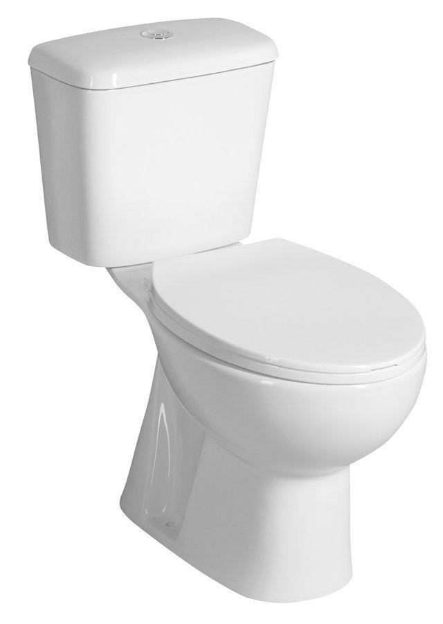 Manuel Staand Toiletpot 38,0x66,0 cm Keramiek Wit AO-uitgang