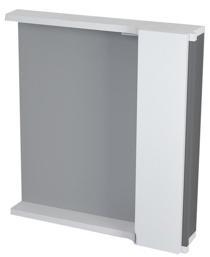 PULSE LED Light Mirror Cabinet 2x3W, 75x80x17cm, right/white/anthracite