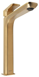 Hoge Eenhendel Wastafelkraan Spy Mat Goud Verlengde Uitloop