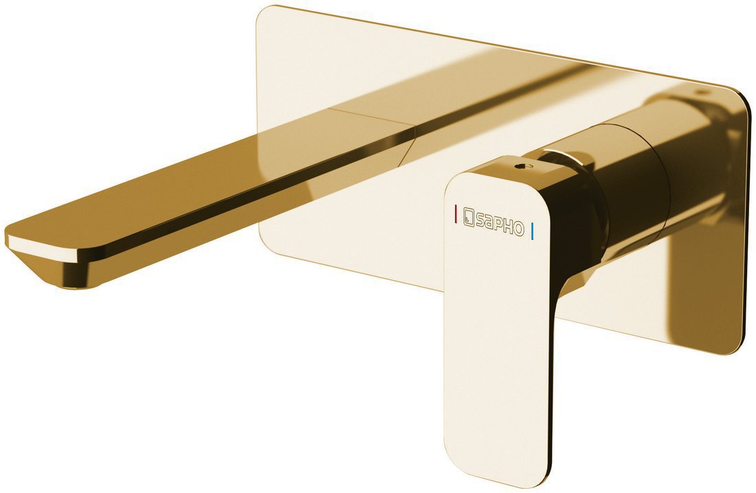 Sapho Spy Inbouw Wastafelkraan Glans Goud