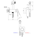 Bidetkraan Spy, Glans Goud