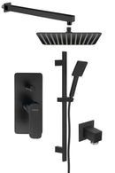 Inbouw Douchekraan Spy, 2 Wegen, Mat Zwart