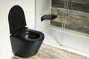 Wandtoilet Paco 36x53cm Mat Zwart Randloos