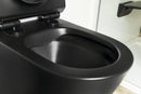 Wandtoilet Paco 36x53cm Mat Zwart Randloos