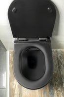 Wandtoilet Paco 36x53cm Mat Zwart Randloos
