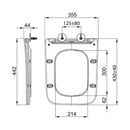 Toiletzitting Porto Softclose, Wit