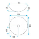 Opzetwastafel Rea Stella Ovaal Keramiek