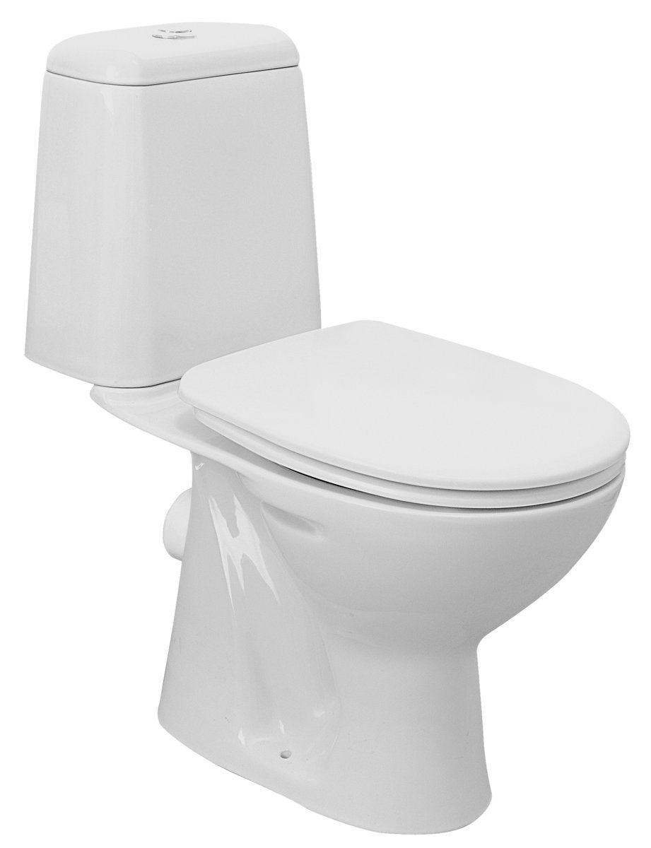 Riga Staand Toiletpot 34,5x61,0 cm Keramiek Wit PK-uitgang
